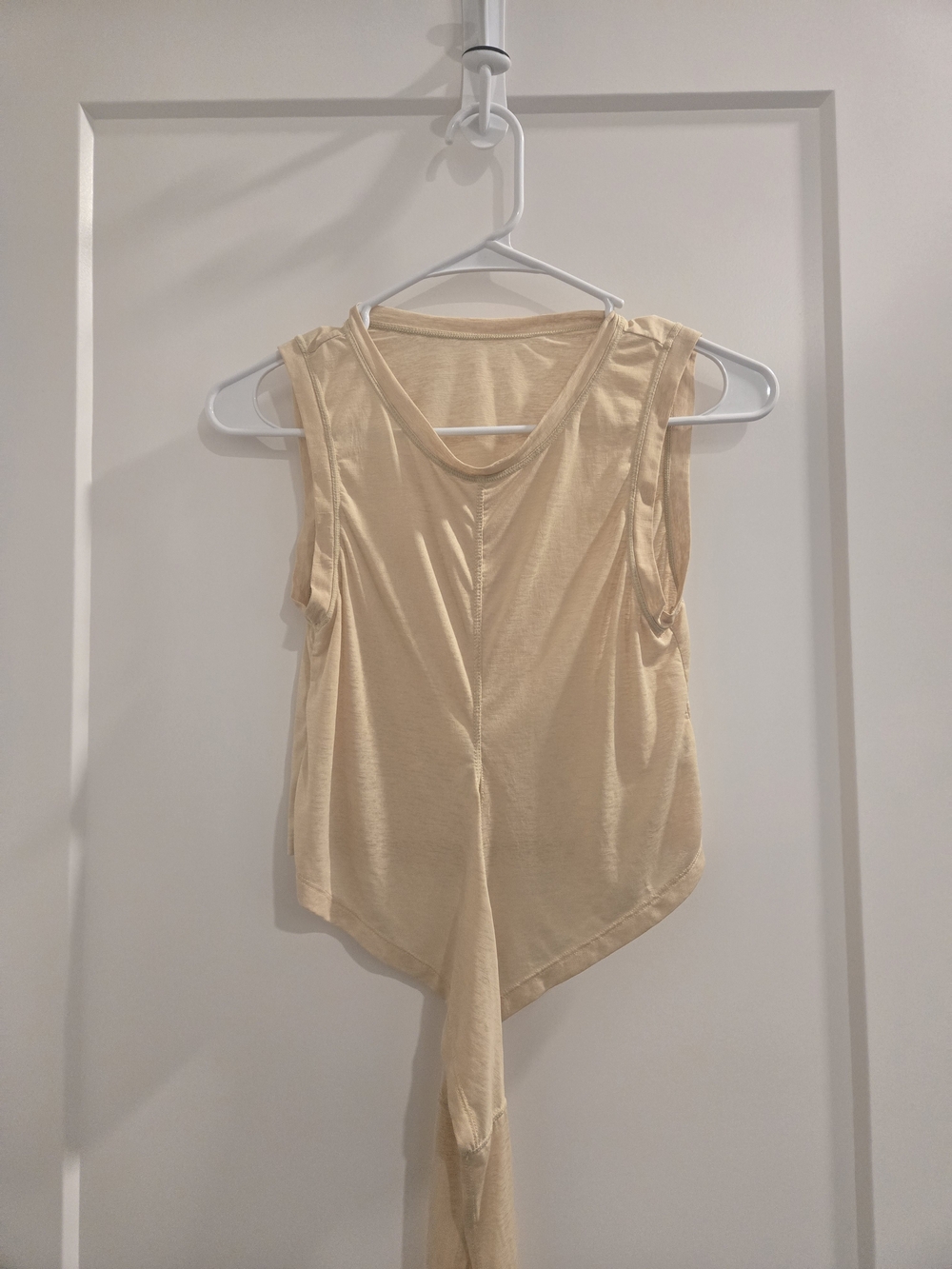 Fabletics Women's Butter Cream Sleeveless Tie-Front Top